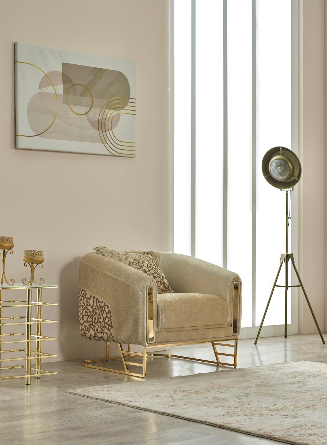 Romans Stationary Livingroom (2 Sofa & 2 Chair) Brick