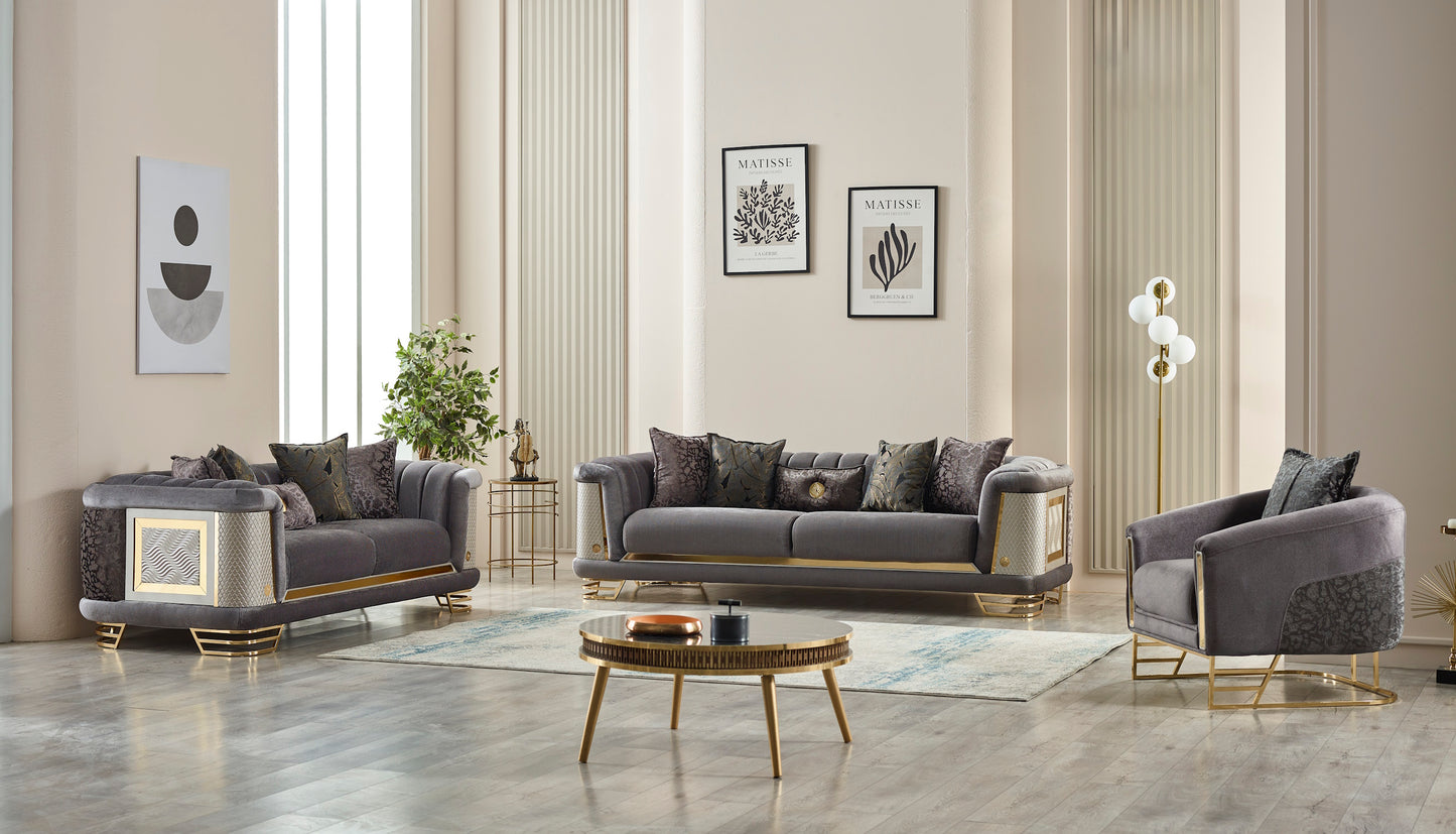 Romans Stationary Livingroom (2 Sofa & 2 Chair) Brick