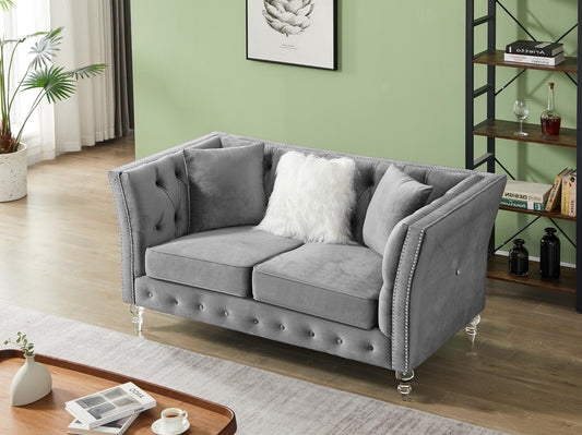 Loveseat Tufted Sofa for Living Room