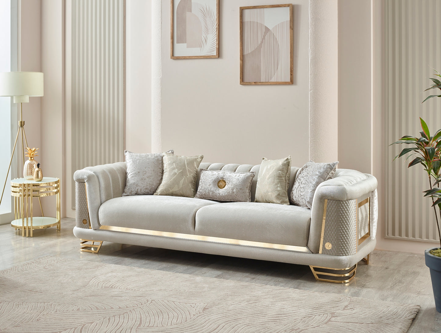 Romans Stationary Livingroom Sofa