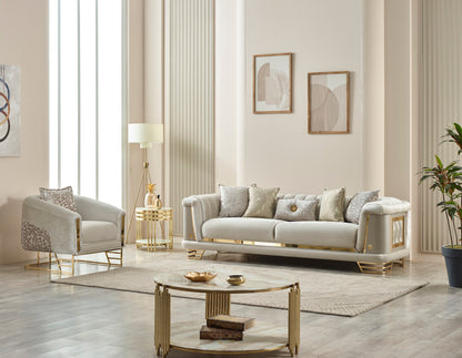 Romans Stationary Livingroom (2 Sofa & 2 Chair) Brick
