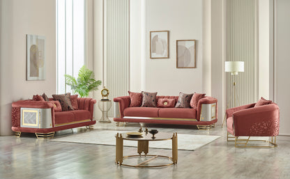 Romans Stationary Livingroom (2 Sofa & 2 Chair) Brick